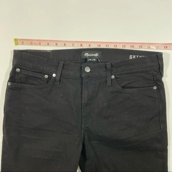 Madewell Mens Skinny Authentic Flex Jeans Classic Black Wash 34 - Picture 10 of 11
